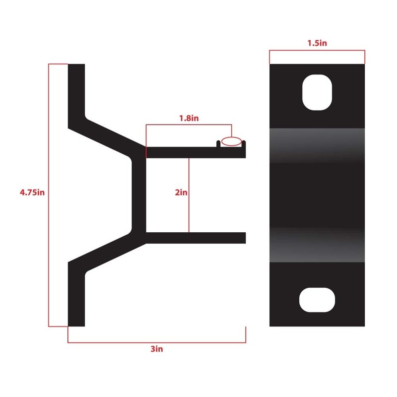 ALEKO AWHWBGY Wall Bracket for Retractable Half Cassette Awning (Dark