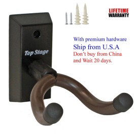 Display Gifts Inc. 3 x Pack, GUITAR HANGER HOOK HOLDER WALL MOUNT DISPLAY STAND