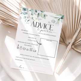 Baby Shower Games Botanical Design 5 in 1 Baby Shower Party Accessories Baby Shower Games Unisex Boy Girl (BSG-BOT-KEN5IN1)