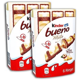 Pack of 2 children's Bueno White 2 x 6 packs (2 x 117 g)