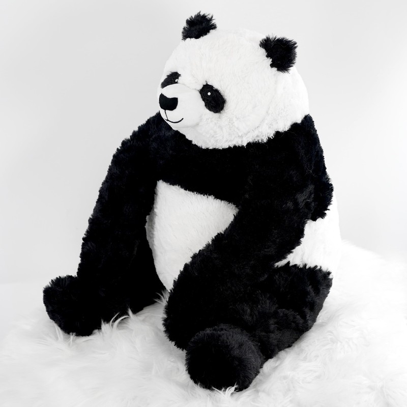 Large 22" Soft Plush Sitting Panda Bear Toy White &