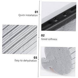 FOMIYES 3Pcs PVA Sponge Mop Head Refills Super Absorbent Replacement Heads for Floor Cleaning Compatible with Various Surfaces Including Tile and Marble Easy to Replace and Use