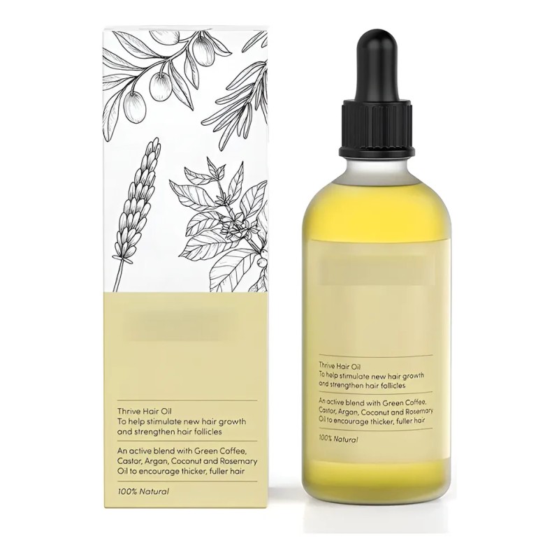 60ml*2 Aceite Vegano Natural Para El Crecimiento Del Cabello