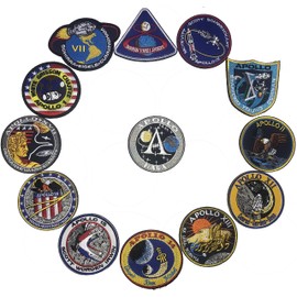 OYSTERBOY NASA Meatball 100th Space Shuttle Mission Hook and Loop Patch (Apollo 13 pcs)