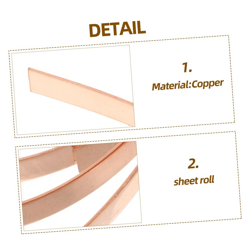 ABOOFAN 1 Roll Thin Copper Sheet Roll for Electrical and