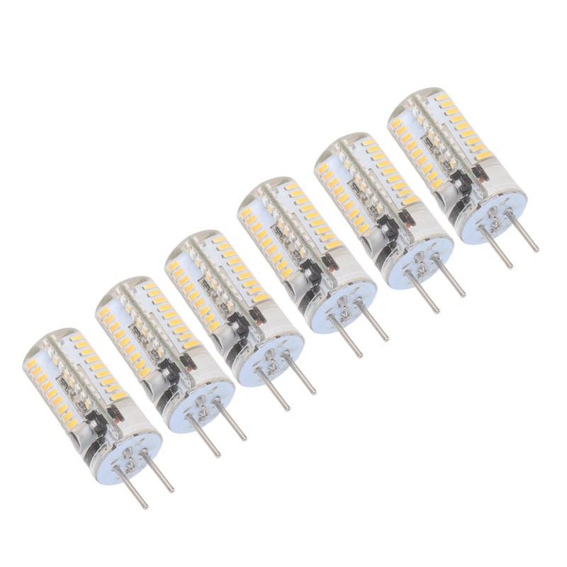 6Pcs GY6.35 LED Bulbs 5W AC 12V Warm White 2700