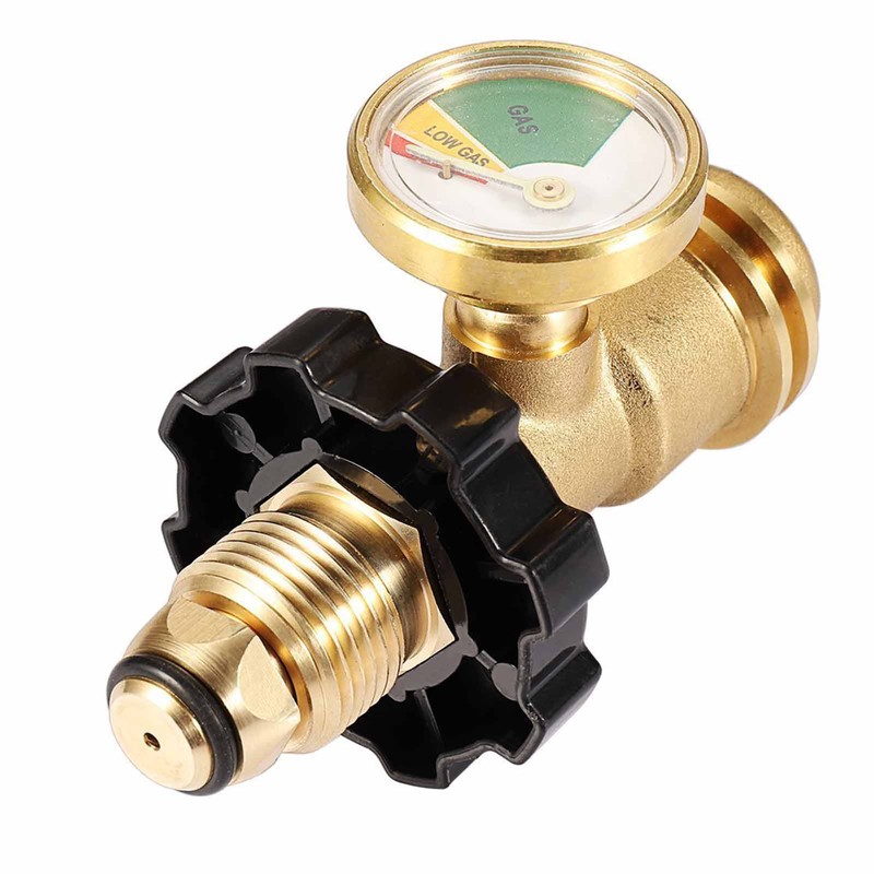 Propane Tank Gauge Adapter Level Indicator Universal Brass Fittings Convert