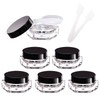 CAIYA Pack of 6 Hexagonal Empty Sample Containers, 5 ml