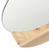ZJMTOCYU Enhance Home Decor with 13.8" Round Wall Mirror, Solid