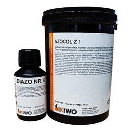 Kiwo | Azocol Z1 Screen Printing Stencil Emulsion | 900g Tub | Diazo No. 6 Sensitiser Included