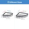 GORDEE [2 Pack] Corner Shower Caddy Shelf Organizer, Stainless Steel