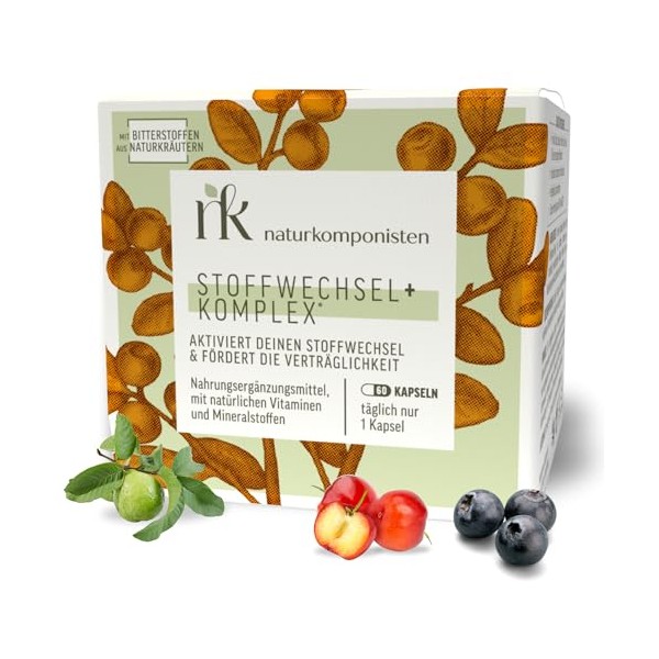 Naturkomponisten Metabolism+ Complex For 60 days | With zinc &