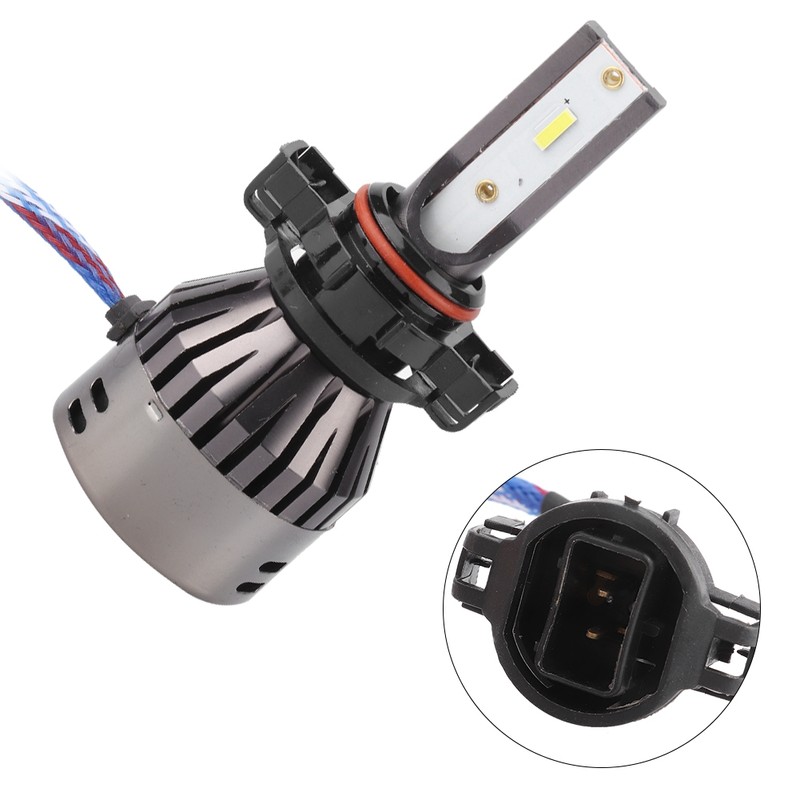 2PCS 60W White Light Car LED Integrated Headlights SuperSpotlight Built