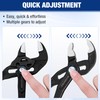 WORKPRO 2-Piece 7-Inch Pliers Wrench & 10-Inch Groove Joint Pliers
