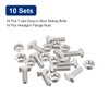 sourcing map M8x25mm T Slot Drop-in Bolt and M8 Hexagon