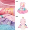 Fitwarm Rainbow Unicorn Dog Tutu Dress, Summer Clothes for Small
