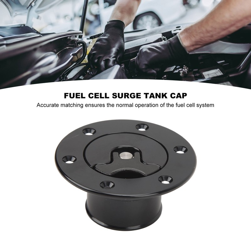 Fuel Cell Surge Tank Cap Billet Aluminum 39mm ID Flush