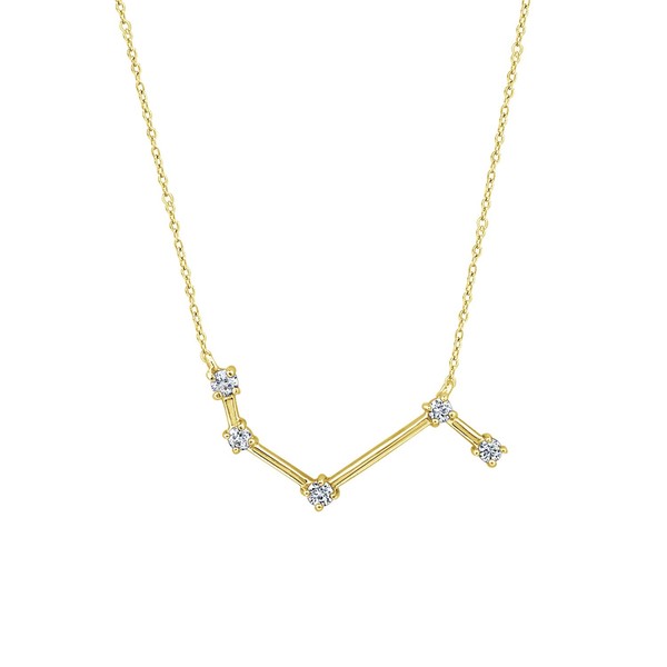 J'ADMIRE Horoscope Collection - Yellow Gold Plated Sterling Silver Cubic
