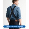 Gucass Men's X-Shape Braces, 3.8 cm Wide, Extra Strong, Elastic,