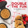 DASH Mini Waffle Maker (2 Pack) for Individual Waffles Hash