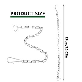 BokWin 3 PCS Toilet Handle Chain Stainless Steel, Toilet Flapper Chain Replacement Toilet Handle Lift Chain Fits Most Toilet Flappers