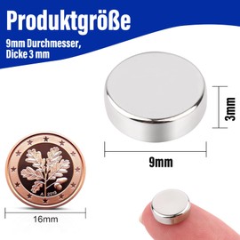 120Pcs Neodymium Disc Magnets,9x3mm Small Round Magnet Rare Earth Magnets for Fridge,Neodymium Magnet Heavy Duty for Crafts Whiteboard Office Tool Hanging