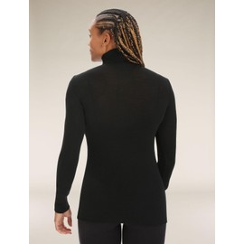 Icebreaker Women's Merino 175 Everyday Long Sleeve Half Zip Thermal Top - Black - X-Large