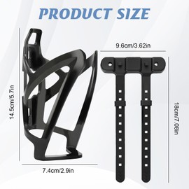Bike Water Bottle Cage, 1 Pack Bicycle Bottle Holder Lightweight Durable Secure No Punch Installation Cycling Drink Cup Holders for Road Bike, MTB, Mountain & Kids Bikes