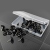 50 Pcs Push Pins, Black Thumb Tacks, Flat Thumbtacks for