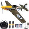 ANTSIR P51 RC Plane for Adults Kids, 4 Channel Remote