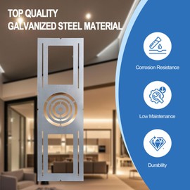 6 Pack New Construction Mounting Plate with Symmetric Round Hole - 3/4/6 Inch LED Recessed Lighting Kits Wafer LED Lights,26" Length, Shallow Recessed Light Housing (Symmetric 3-4-6, 6 Pack)
