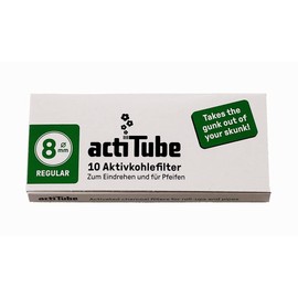 10 Packs actiTube Tune Activated Carbon Filters 8mm Diameter 10 Filters Per Pack