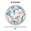 7" Birthday Beats Disco Ball Disposable Paper Dessert Plates –
