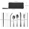 VANDBAO Portable Travel Utensils, Reusable Silverware with Case for Fixing
