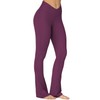 Sunzel Mini Flare Leggings for Women V Crossover Mid Rise