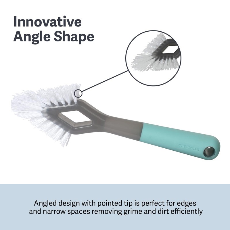 Casabella Smart Scrub Heavy Duty Tile and Grout Cleaning Brush,