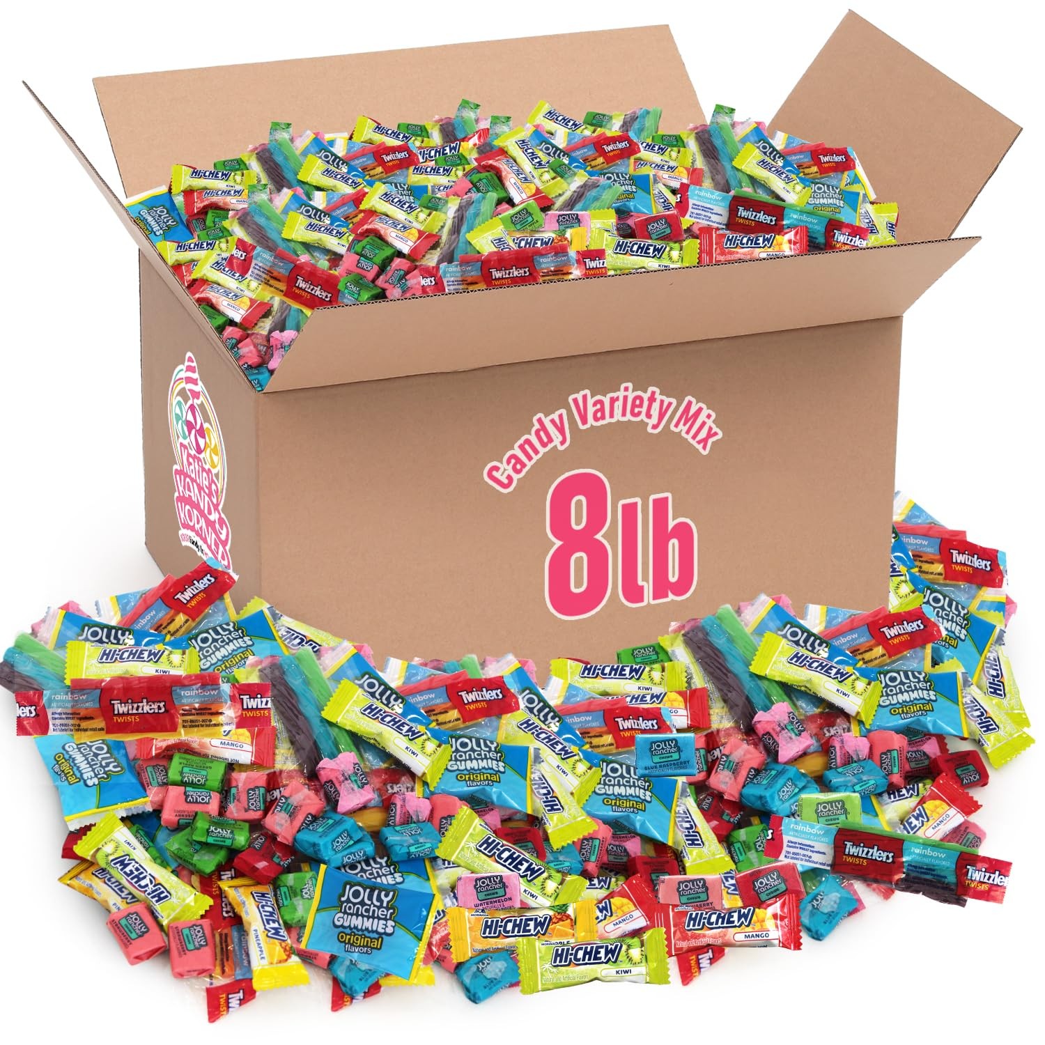 Candy Variety Pack, 8lb Pack of Bulk Candy Individually Wrapped ...