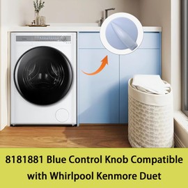 8181881 Blue Control Knob Compatible with Whirlpool Kenmore Duet Washer/Dryer
