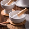 Porcelain Mortar and Pestle Set – Pill Crusher, Spice Grinder,