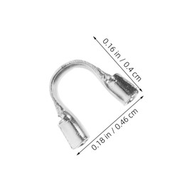 COHEALI 200pcs U Shape Wire Guardian Durable Metal Cable Protector for DIY Jewelry Making for Bracelets and Necklaces Beginner Friendly Jewelry Craft Supplies