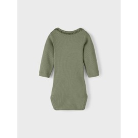 NAME IT Baby Girl Nbfnussa LS Body Sleepsuit, Oil Green