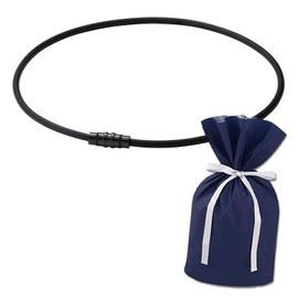 コラントッテ(Colantotte) 磁気ネックレス コラントッテ ネックレス クレスト SMART 限定 ギフト セット (【限定】ブラック×ブラック, Lサイズ 約50cm)