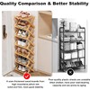 YYW Bamboo Shoe Rack for Entryway, Free Standing Shoe Racks
