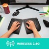 Perixx PERIBOARD-624B US, Wireless Ergonomic Split Keyboard - Up 30