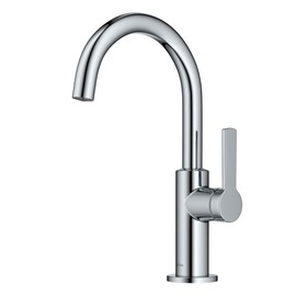 Kraus Oletto - llave de barra de cocina de una sola manija en cromo, grifos para fregadero de cocina, KPF-2822CH
