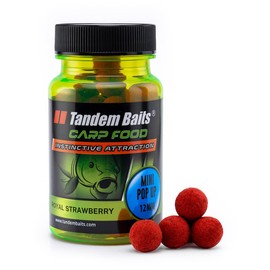 Tandem Baits Carp Food Perfection Mini Pop-Up Royal Strawberry | Carp Fishing Pop-Ups 12 mm | Carp Fishing Bait | Carp Bait | Carp Fishing Accessories for Monster Fish