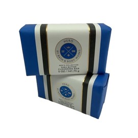 2 pack For Men Shea Butter Cleansing Bar soap 5 oz each Men's Collection HERO