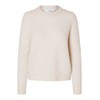 SELECTED FEMME Female Pullover Wool Blend Knitted, Birch, M