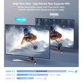 3x1 HDMI 2.1 Switch 4K 120Hz, Aluminum Alloy 8K@60Hz HDMI Switch 3 in 1 Out, avedio Links HDMI Switch Box Support 4K@120Hz, Ultra HD, 8K Hdmi Selector Switcher for Game Consoles, Fire Stick