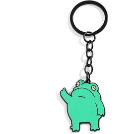 xutao Funny Frog Cartoon Animal Keyring Car Key Chain Car Key Pendant Accessories for Bags, Purses, Belts, Handbags, multicoloured